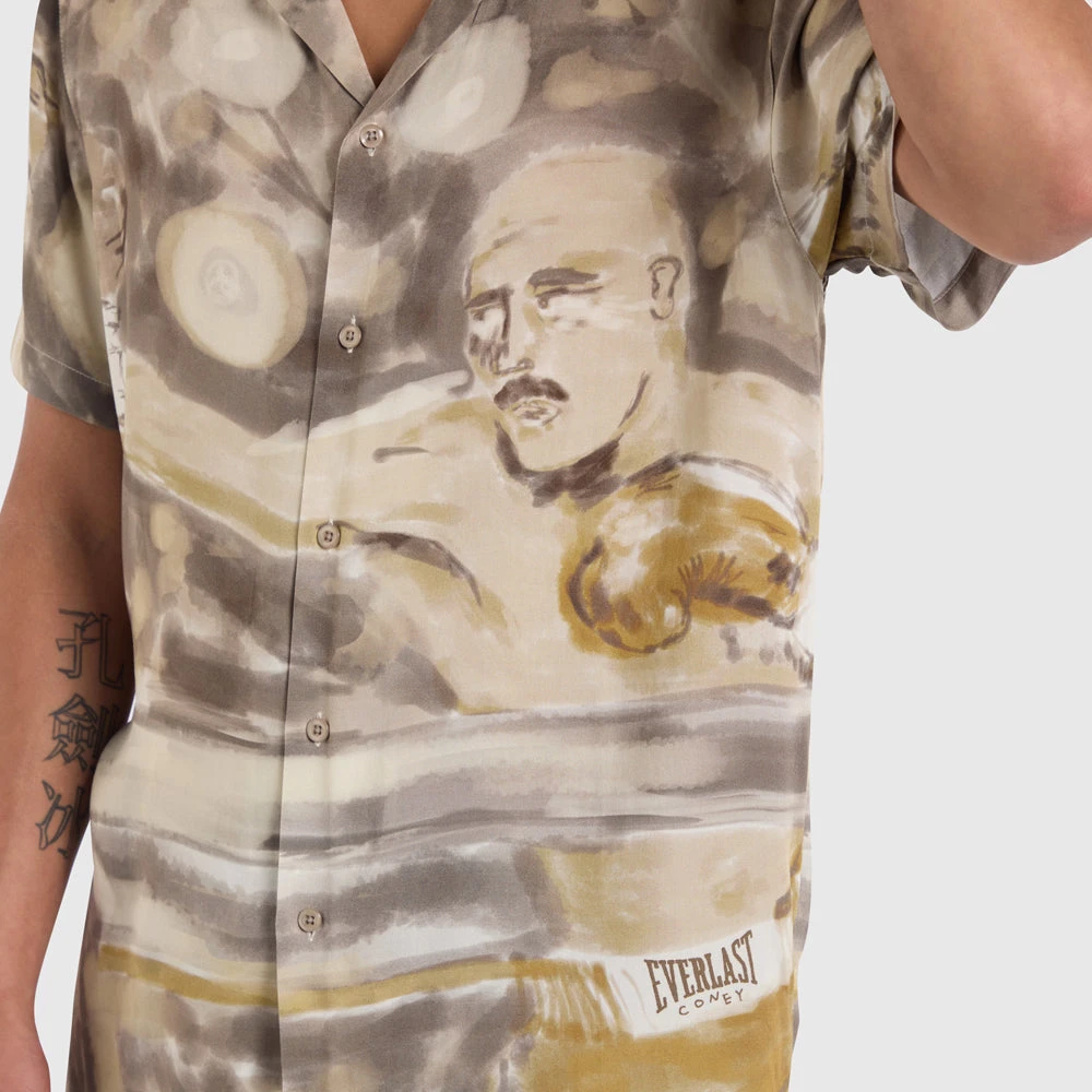 Coney Island Watercolour Camp Shirt 5 Coney Island Watercolour Camp Shirt - Image 3