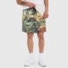 Coney Island Watercolour Nylon Shorts -Boxing Apparel Hub DWEMP102A DWGRN 011