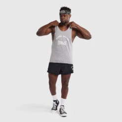 Lifters Stringer Tank - College Marle -Boxing Apparel Hub DWEMT660A GREY 03