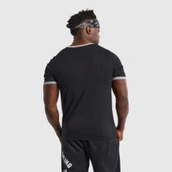 Lifters Ringer Tee - Black -Boxing Apparel Hub DWEMT661A BLACK 07
