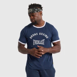Lifters Ringer Tee - Blue -Boxing Apparel Hub DWEMT661A BLUE 05