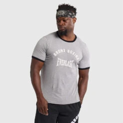Lifters Ringer Tee - College Marle -Boxing Apparel Hub DWEMT661A GREY 01