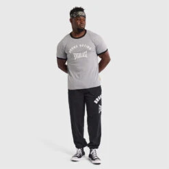 Lifters Ringer Tee - College Marle -Boxing Apparel Hub DWEMT661A GREY 04