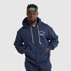 Lifters Zip Through Hoodie - Blue -Boxing Apparel Hub DWEMT664A BLUE 01