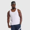 Lifters Fitted Waffle Tank - White -Boxing Apparel Hub DWEMT665A WHITE 01