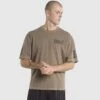 Box Fit Crew Tee Walnut -Boxing Apparel Hub DWEMT668A DWBRN 1