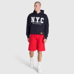 NYC Applique Hoodie - Vintage Navy -Boxing Apparel Hub DWEMT683A DWNVY 07