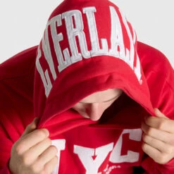 NYC Applique Hoodie - Court Red -Boxing Apparel Hub DWEMT683A DWRED 05