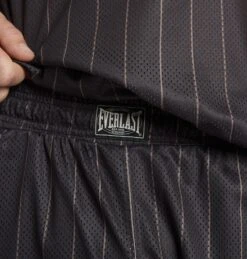 Pinstripe Mesh Court Shorts -Boxing Apparel Hub DWEMZ279A DWBLK 4